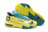 KD VI (6) Yellow/Teal-Navy Nike Mens Shoes