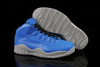 Mens Michael Jordan 10(X) "Steel" Royal Blue/Cool Grey - Black Nike Shoes