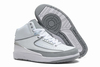 Air Jordan 2 Retro 25th Silver Anniversary in White & Metallic Sliver/Neutral Grey Colorways Male Style