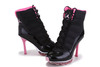 Female Nike Air Jordan 11 XI High Heels Shoes Air Max Black/Pink for Womens