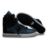 Supra TK Society Navy Black Full Grain Leather Men Footwear