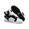 Supra Chad Muska Skytop White Black Leather Skate Shoes Womens