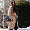 beige oversized coat