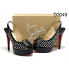 Black Christian Louboutin Clou Noeud 150mm Studded Slingbacks Red Sole Shoes