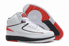 Nike AJ II (2) Retro White - Varsity Red/Black Basketball Shoes for Mens