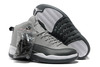 Nike Retro Jordan 12 Men's Basketball Sneakers "Cool Grey"/"Stuff Black"/White Leather