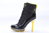 Air Jordan 11 Ladies High Heels Boots With Air Max In Black and Yellow