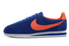 Nike Classic Cortez Vintage Suede Trainers Royal Total Orange Womens