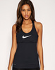 Nike Training Dri Fit Logo Racer Back Tank with Medium Inner Support Bra