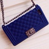 Chanel Boy Bag blue