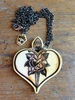 'Tattoo Love Heart' Antiqued Necklace