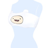 Adventure Time Finn Face Bandeau Bra