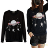 Kawaii Women Crewneck Tops Harajuku Saturn Astros Cartoon Raglan Blouse Hot B14U | eBay