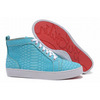 Christian Louboutin Louis Python High Top Womens Sneakers Blue