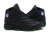 "Mesh" Jordans 13 Retro Black & Altitude Green Style Basketball Sneaker