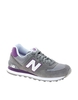 New Balance | Серые кроссовки в полоску из замши и сеточки New Balance 574 на ASOS