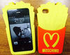 Fashion iPhone 4,4s 5,5s French Fries McDonald's Moschino Silicone Apple Cover A