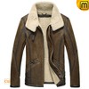 Shearling Sheepskin Bomber Jacket for Men CW860209