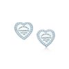 Tiffany Mini Heart Tag Earrings