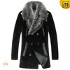 Mens Leather Coat Fox Fur Collar CW868007