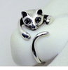 Silver Cat Shaped Ring