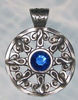 BLUE CELTIC ANGEL STAR PENDANT STAINLESS STEEL