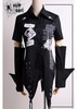 Visual Punk Gothic Lolita Unisex Swallow-tail Detachable Sleeve T-shirt Blouse