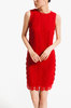 RED GUIPURE DRESS