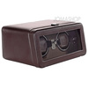 Wolf Designs Windsor Module 2.5 Brown Leather Double Watch Winder 4526519