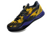 Men Nike Kobe VIII Elite Purple and Black Yellow Basketball Shoes