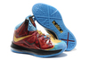 Air Max Lebron "Ironman 3" Customs by Mache for LeBron James Wine and Gold Basketball Shoes