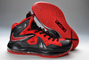 Nike Zoom LeBron 10(X) P.S. Elite -Mens Varsity Red-Black Basketball Shoes