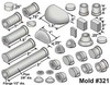 Pipe Mold 3/8" - Mold #321