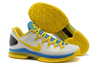 Brand New Nike Kevin Durant V Elite “Playoffs Home”White - Tour Yellow & Photo Blue Colorways Male Shoes