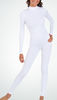 Sexy white Lycra spandex zentai costume catsuit Unisex S-XXL