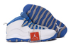 Jordans 10 (X) White Blue Grey Nike Mens Shoes