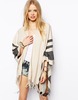 ASOS Stripe Blanket Cape