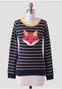 Folklore Striped Fox Sweater