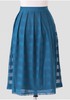 Cafe Latte Midi Skirt In Teal