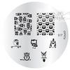 Konad M Series Nail Stamping Nail Art Image Plate S17 Hot Lass Beauty Fashion