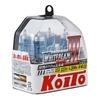 Лампа галогенная Koito H4 Whitebeam 4200K 12V 60/55W (135/125W), эффект ксенона, 2 шт, P0754W