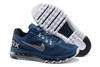 Air Max 2013 Running Squadron Blue Reflective Silver Black Nike Fashion Sneakers