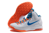 Kevin Durant Nike Zoom KD 5 Home with Colorways White/Blue and Orange for Mens