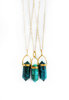 CHRYSOCOLLA point necklace