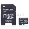 Карта памяти TransFlash 64Gb MicroSDXC Class 10 UHS-I Transcend Premium