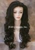 Swiss Soft Lace Front Wig Long Curly/Wavy Dark Brown #4