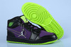 NBA Michael Jordan Retro 1 Trek Shoes Color:Black/Volt/Purple