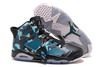 Michael Jordan "Camo" Retro 6 Black/Teal with Brown and Green Colorway Discount Sneakers