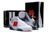 Nike Jordan 7 with "Orion" White/Sky Blue/Purple Features - Leather Design