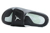 Retro Jordan Hydro VI (6) Nike Brand Metallic Silver and Black Colorway Mens Slides